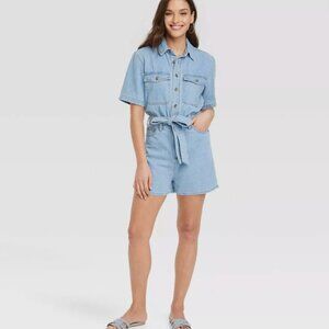 Denim Romper